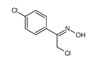 N-[2-chloro-1-(4-chlorophenyl)ethylidene]hydroxylamine Structure