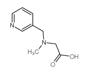 2-[methyl(pyridin-3-ylmethyl)amino]acetic acid Structure