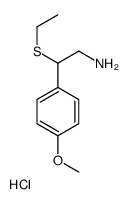 2-ethylsulfanyl-2-(4-methoxyphenyl)ethanamine,hydrochloride Structure