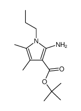 2-Amino-4,5-dimethyl-1-propyl-1H-pyrrole-3-carboxylic acid tert-butyl ester Structure