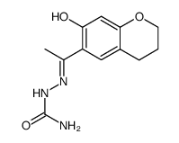 1-(7-hydroxy-chroman-6-yl)-ethanone semicarbazone结构式