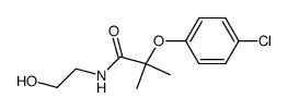 2-(4-Chloro-phenoxy)-N-(2-hydroxy-ethyl)-2-methyl-propionamide Structure