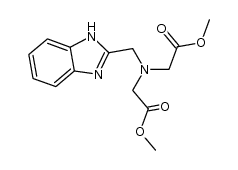 (1H-benzimidazol-2-ylmethylimino)-di-acetic acid dimethyl ester结构式