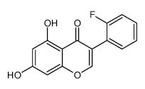 3-(2-fluorophenyl)-5,7-dihydroxychromen-4-one Structure