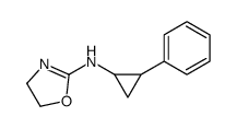 N-(2-phenylcyclopropyl)-4,5-dihydro-1,3-oxazol-2-amine结构式