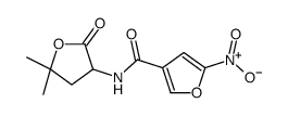 N-(5,5-Dimethyl-2-oxotetrahydrofuran-3-yl)-5-nitro-3-furancarboxamide Structure