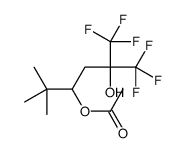 [6,6,6-trifluoro-5-hydroxy-2,2-dimethyl-5-(trifluoromethyl)hexan-3-yl] acetate结构式