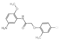 N-(5-Amino-2-methoxyphenyl)-2-(4-chloro-2-methylphenoxy)acetamide结构式