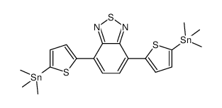 4,7-Bis(2-3MeSn-5-thienyl)-2,1,3-benzothiadiazole Structure