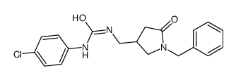 1-[(1-benzyl-5-oxopyrrolidin-3-yl)methyl]-3-(4-chlorophenyl)urea Structure