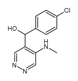 4-chlorophenyl-(5-methylamino-4-pyridazinyl)methanol Structure