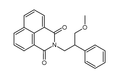 N-(3-methoxy-2-phenylpropyl)naphthalene-1,8-dicarboximide结构式