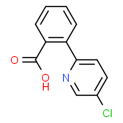 2-(5-chloro-2-pyridinyl)benzenecarboxylic acid structure