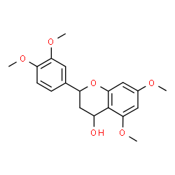 2-(3,4-Dimethoxyphenyl)-3,4-dihydro-5,7-dimethoxy-2H-1-benzopyran-4-ol Structure