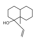 1-ethenyl-8a-methyl-2,3,4,4a,5,6,7,8-octahydronaphthalen-1-ol结构式