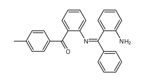 (Z)-(2-(((2-aminophenyl)(phenyl)methylene)amino)phenyl)(p-tolyl)methanone Structure