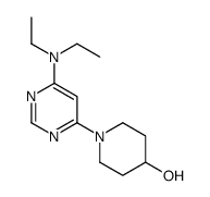 1-[6-(二乙基氨基)-4-嘧啶基]-4-哌啶醇结构式