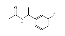 N-(1-(3-chlorophenyl)ethyl)acetamide Structure