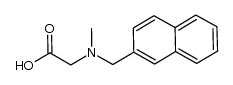 2-(methyl(naphthalen-2-ylmethyl)amino)acetic acid结构式