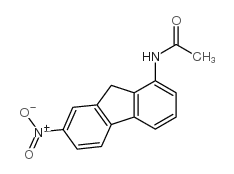 N-(7-nitro-9H-fluoren-1-yl)acetamide structure