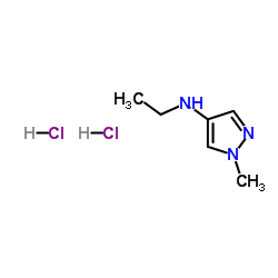 N-Ethyl-1-methyl-1H-pyrazol-4-amine dihydrochloride结构式