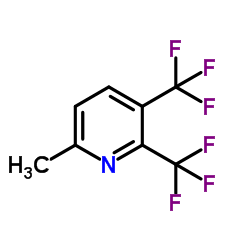 6-Methyl-2,3-bis(trifluoromethyl)pyridine结构式