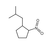 1-isobutyl-2-nitrocyclopentane结构式