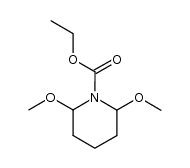 ethyl 2,6-dimethoxypiperidine-1-carboxylate Structure