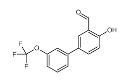 2-hydroxy-5-[3-(trifluoromethoxy)phenyl]benzaldehyde结构式