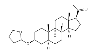 1-((3S,5S,8R,9S,10S,13S,14S,17S)-10,13-dimethyl-3-((tetrahydrofuran-2-yl)oxy)hexadecahydro-1H-cyclopenta[a]phenanthren-17-yl)ethanone Structure