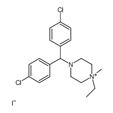 4-[bis(4-chlorophenyl)methyl]-1-ethyl-1-methylpiperazin-1-ium,iodide结构式
