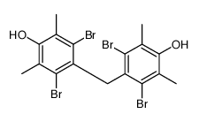 3,5-dibromo-4-[(2,6-dibromo-4-hydroxy-3,5-dimethylphenyl)methyl]-2,6-dimethylphenol结构式