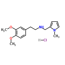 [2-(3,4-DIMETHOXY-PHENYL)-ETHYL]-(1-METHYL-1H-PYRROL-2-YLMETHYL)-AMINE HYDROCHLORIDE结构式
