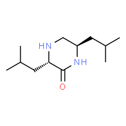 Piperazinone, 3,6-bis(2-methylpropyl)-, trans- (9CI) structure