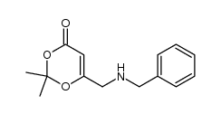 6-((benzylamino)methyl)-2,2-dimethyl-4H-1,3-dioxin-4-one结构式