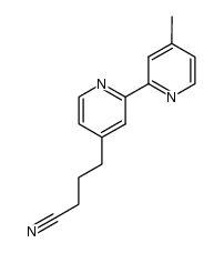 4-(3-Cyanpropyl)-4'-methyl-2,2'-bipyridin结构式