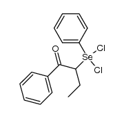 2-(dichloro(phenyl)-l4-selanyl)-1-phenylbutan-1-one Structure