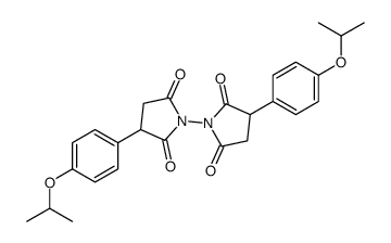 1-[2,5-dioxo-3-(4-propan-2-yloxyphenyl)pyrrolidin-1-yl]-3-(4-propan-2-yloxyphenyl)pyrrolidine-2,5-dione结构式