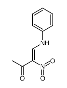 4-anilino-3-nitrobut-3-en-2-one结构式