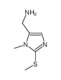 1-[1-methyl-2-(methylthio)-1H-imidazol-5-yl]methanamine(SALTDATA: 2HCl 0.1H2O)结构式