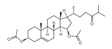 diacetate of 15β-hydroxy-24-oxocholesterol Structure