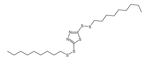 2,5-bis(nonyldisulfanyl)-1,3,4-thiadiazole结构式