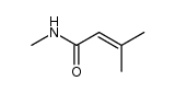 N-methyl-3-methyl-2-butenamide Structure