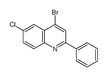 4-bromo-6-chloro-2-phenylquinoline Structure