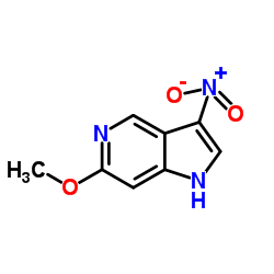 6-Methoxy-3-nitro-5-azaindole Structure