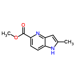 2-Methyl-4-azaindole-5-carboxylic acid Methyl ester structure