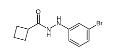 N'-(3-bromophenyl)cyclobutanecarbohydrazide结构式