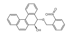 (5S,6S)-5-((2-nitrobenzyl)thio)-5,6-dihydrobenzo[c]phenanthren-6-ol结构式