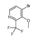 4-bromo-3-methoxy-2-(trifluoromethyl)pyridine Structure