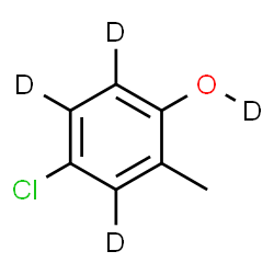 4-Chloro-2-methylphenol-d4结构式